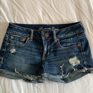 Dark Wash American Eagle Jean Shorts